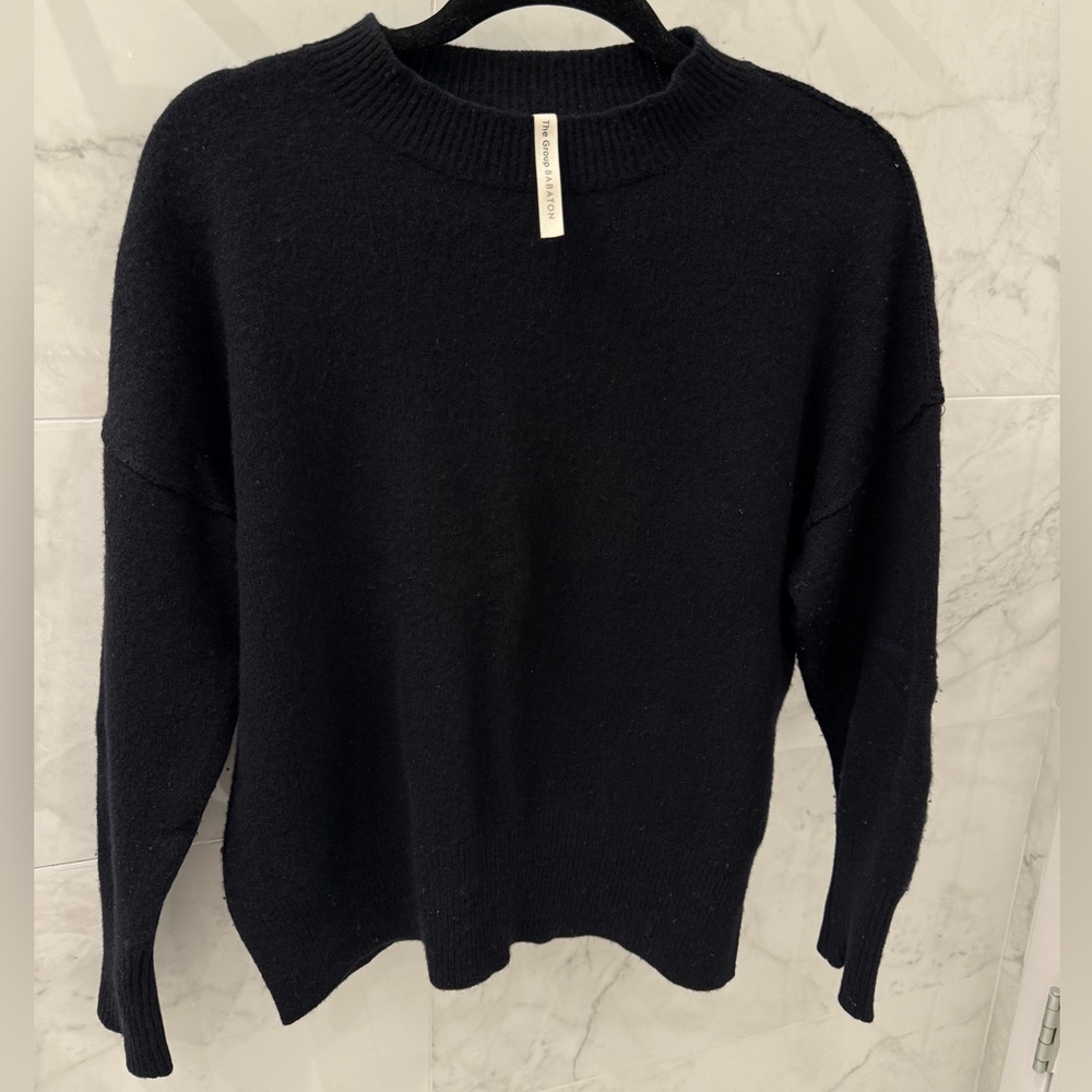 The Group Babaton Black cashmere Sweater